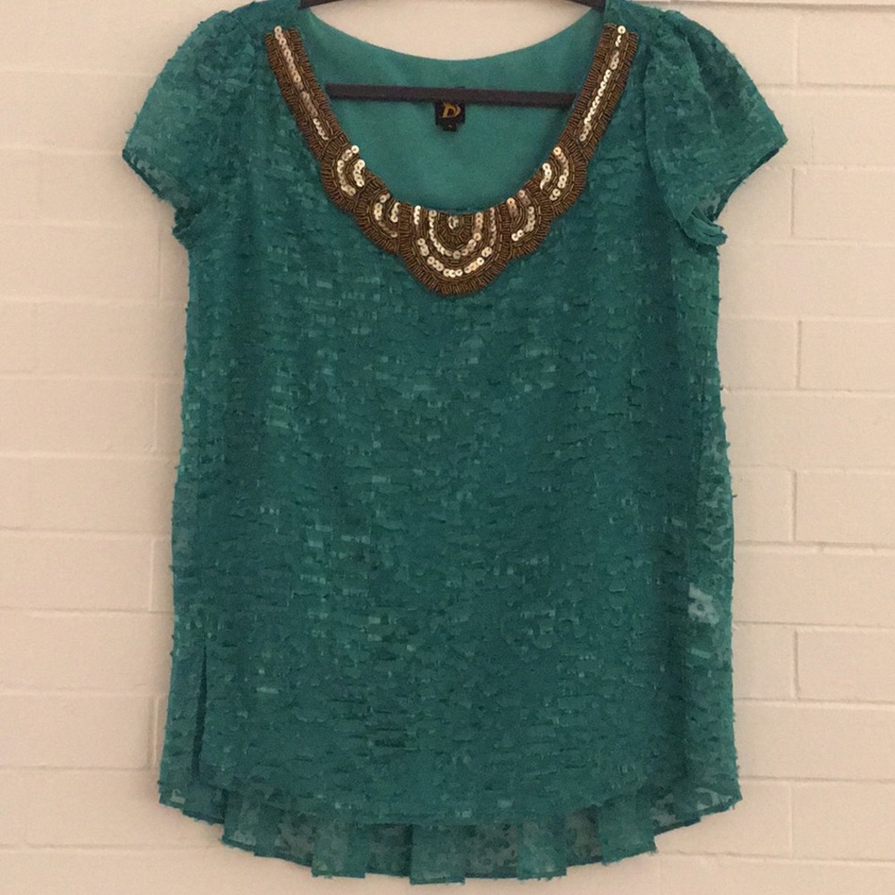 Anthropologie Sachin + Babi embellished Top